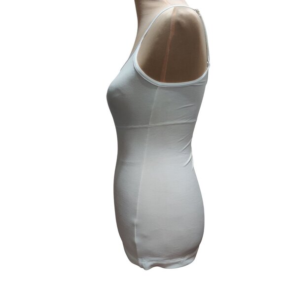 Maidenform M White Shaping Cami W83266 Firm Tummy Control Adjustable Smooth Tank - Picture 4 of 7